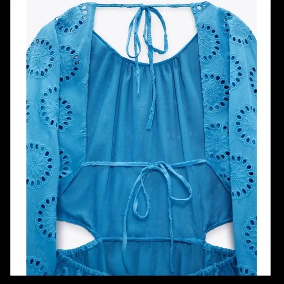 GORGEOUS ZARA Cutout Embroirdered Dress - Picture 8 of 10